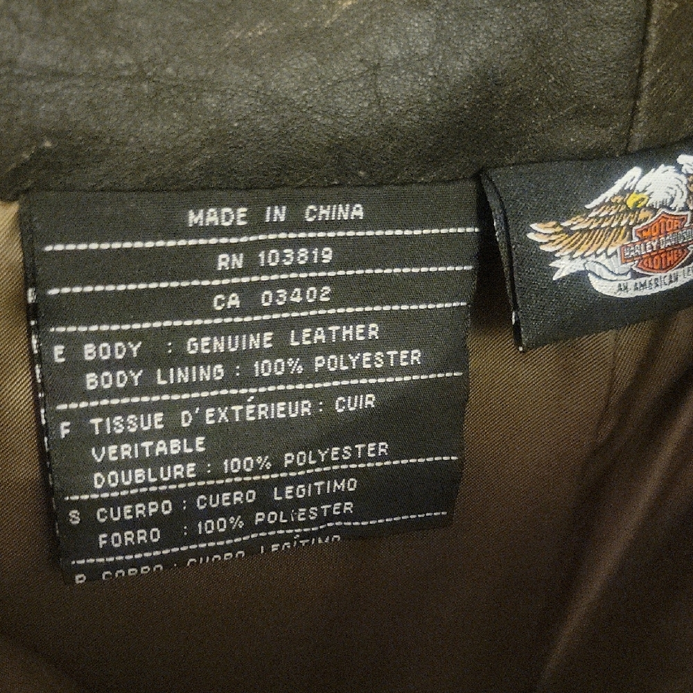 Harley-Davidson Leather Dark Brown Bootcut Pants - Picture 4 of 10